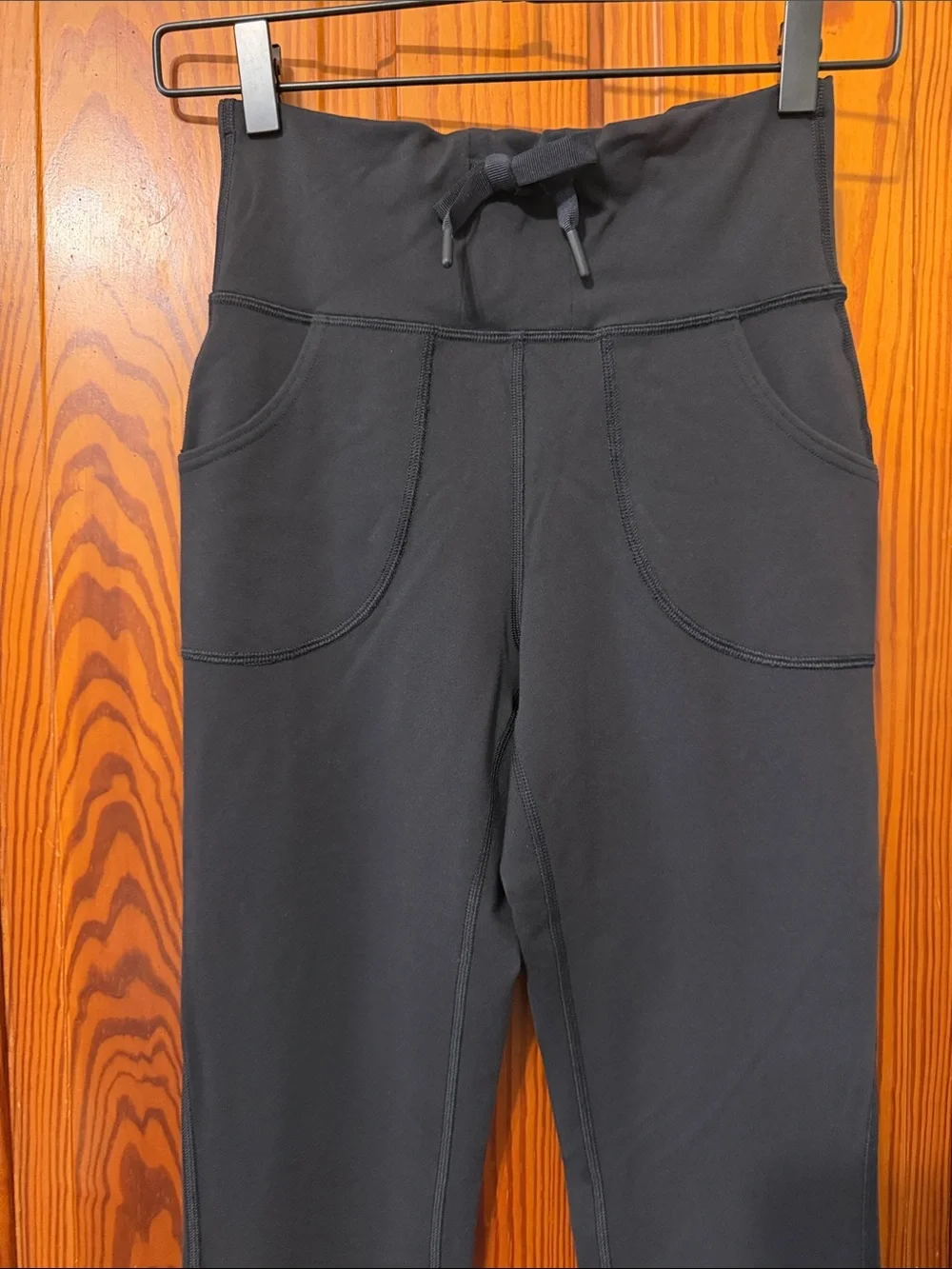 Lululemon Skinny Will Pant Full-On Luon - Black - Yoga Straight Leg Pockets